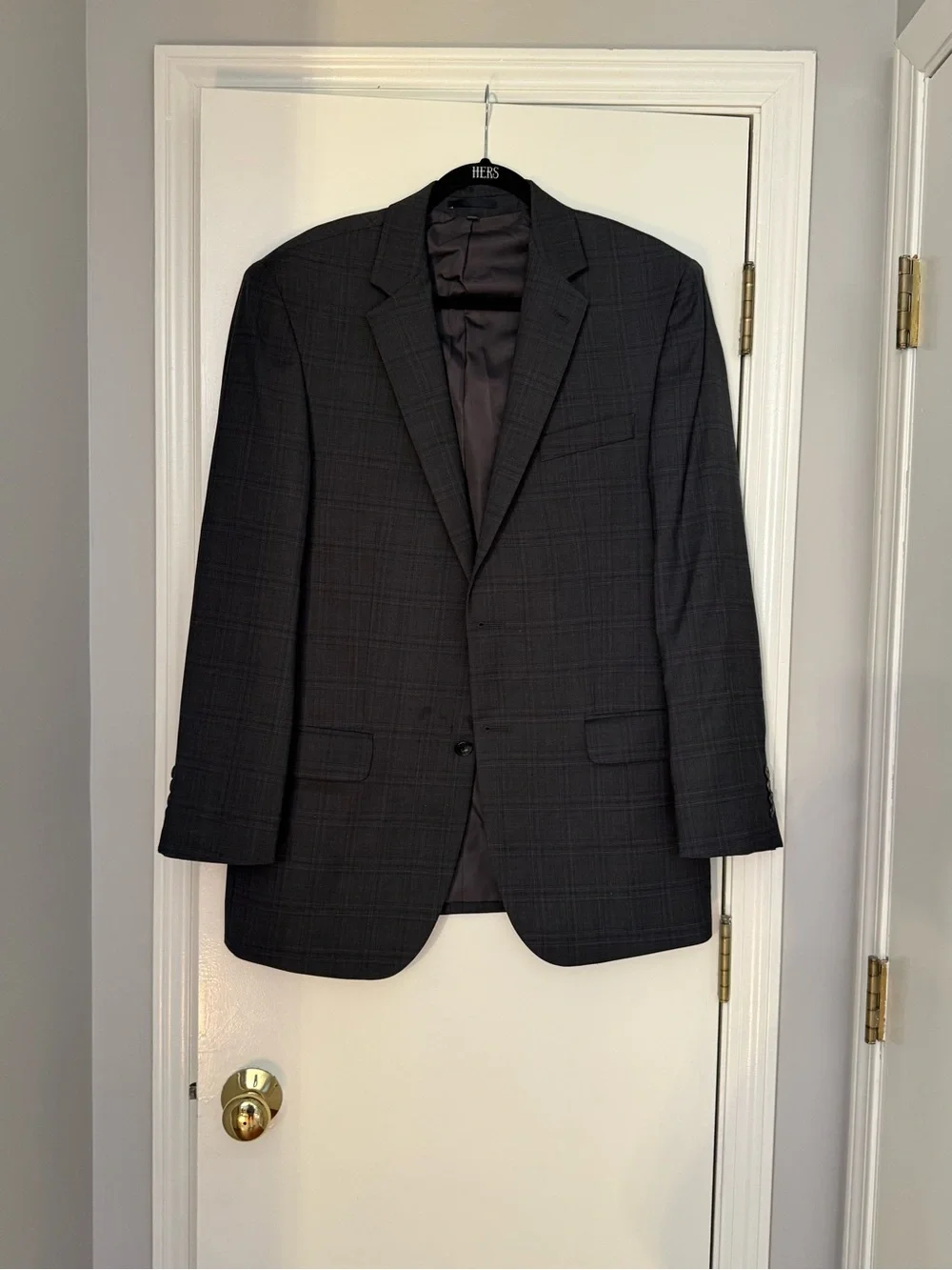Jos. A. Bank Charcoal Windowpane Sport Coat